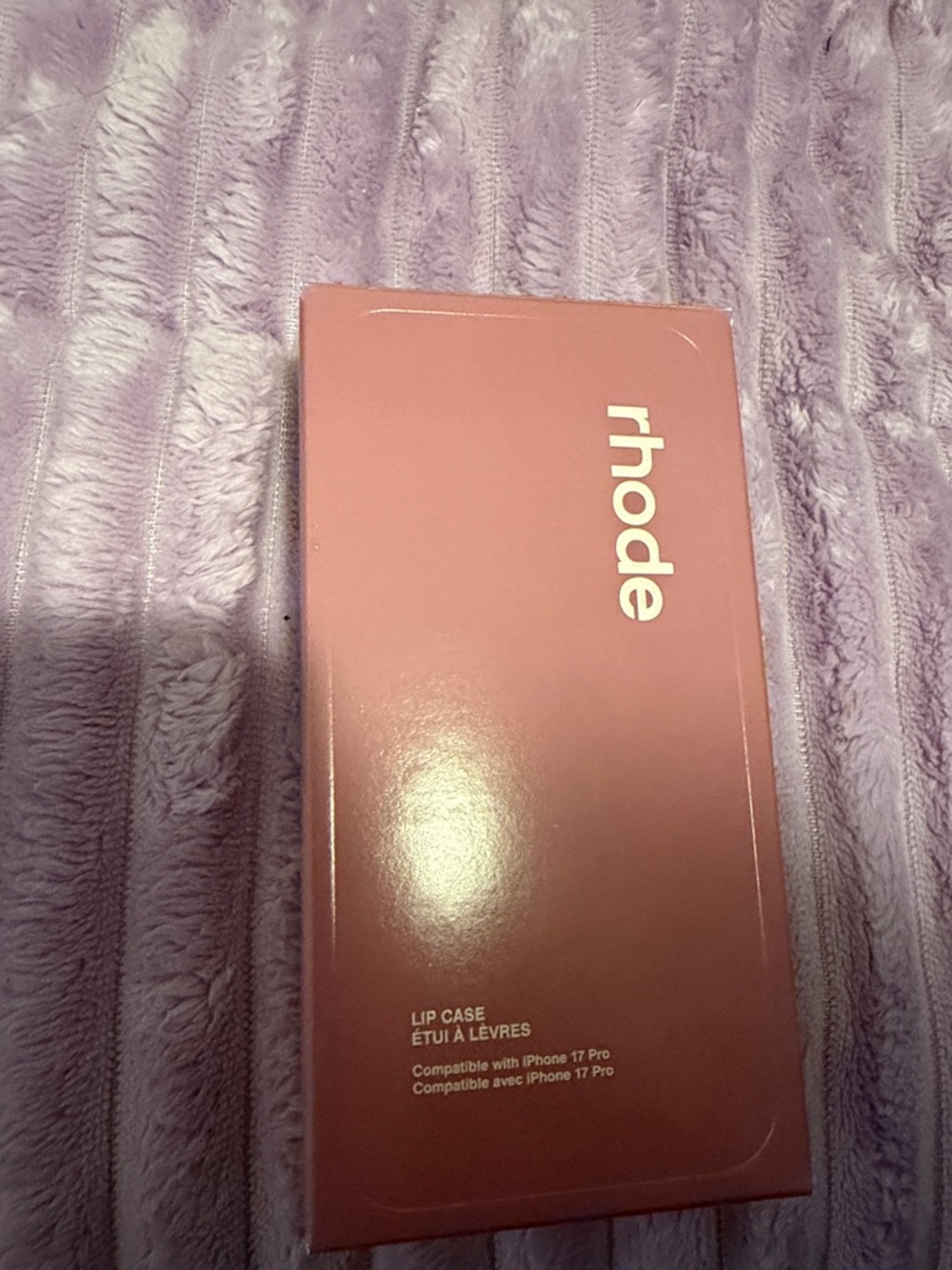 RHODE Lip Case in Dusty Rose Pink for iPhone 17 pro